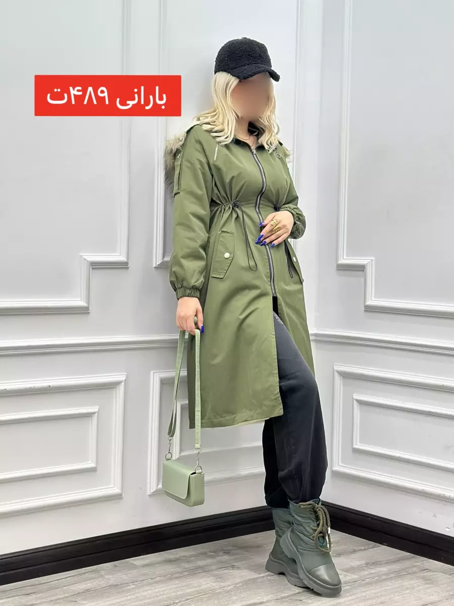 بارانی بلند کمر گت رز