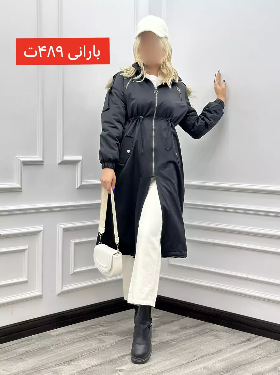 بارانی بلند کمر گت رز