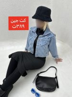 کت جین جیب کج پشت ضربدری - Image 4
