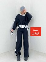 ست کراپ و شلوار خط دار کمرگت - Image 9