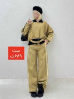 ست کراپ و شلوار خط دار کمرگت - Image 14