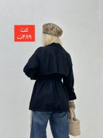 کت کمرکش پشت تکه دار - Image 6