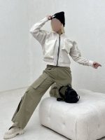 کاپشن ترکیبی پایین کش دو جیب - Image 2