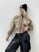 کاپشن ترکیبی پایین کش دو جیب - Image 7