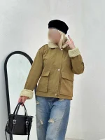 کاپشن یقه و آستین تدی B.e - Image 12