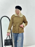 کاپشن یقه و آستین تدی B.e - Image 15