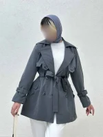 بارانی آستین کمربندی B.e - Image 6