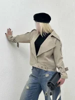 بارانی کراپ آستر تدی 728 - Image 15