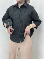 شومیز طرح برگ - Image 12