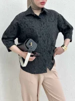 شومیز طرح برگ - Image 6