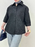 شومیز طرح برگ - Image 7