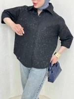 شومیز طرح برگ - Image 5