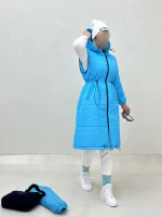 کاپشن بلند آستین زیپ - Image 11