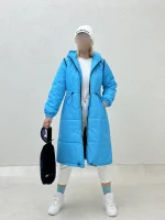کاپشن بلند آستین زیپ - Image 12