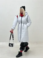 کاپشن بلند آستین زیپ - Image 7