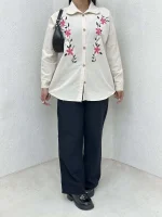 ست تونیک و شلوار گلدوزی - Image 11