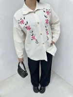 ست تونیک و شلوار گلدوزی - Image 12