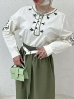 ست شومیز و دامن گلدوزی - Image 3
