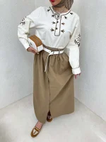 ست شومیز و دامن گلدوزی - Image 29