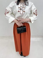 ست شومیز و دامن گلدوزی - Image 16