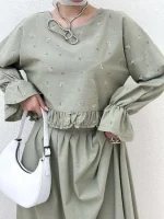 شومیز گل گلی - Image 16