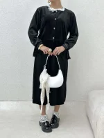 کت مخمل یقه گیپور - Image 13