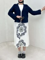 ست کت و سارافون یقه انگلیسی - Image 7