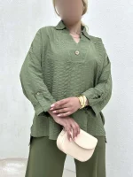 شومیز تک دکمه - Image 2