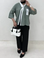 شومیز تک جیب Bevel - Image 12