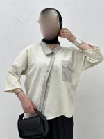 شومیز تک جیب Bevel - Image 8