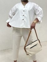 شومیز عروسکی سفید - Image 9