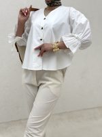 شومیز عروسکی سفید - Image 8