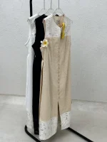 پیراهن حلقه ای جلو دکمه