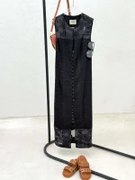 پیراهن حلقه ای جلو دکمه - Image 7