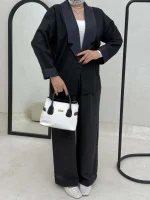 کت دو رنگ آستین پاکتی - Image 13