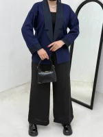 کت دو رنگ آستین پاکتی - Image 14