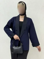 کت دو رنگ آستین پاکتی - Image 15
