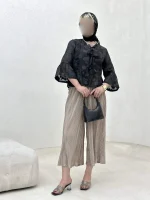 کت کمر چین آستین کلوش - Image 5