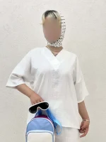شومیز یقه هفت کد 2993