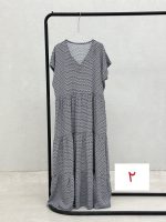 پیراهن نخی طبقه ای چاپی - Image 14