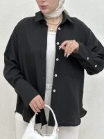 شومیز مانتویی تک جیب کد 491 - Image 4