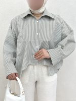 شومیز کراپ بغل بند - Image 5