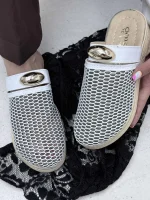 صندل زنانه توری سگک دار f - Image 2