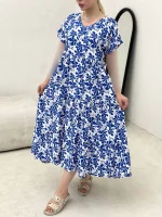 پیراهن نخی طبقه ای چاپی - Image 7