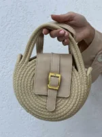 کیف زنانه کنفی دایره ای - Image 3