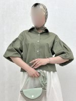شومیز آستین دوبل چین دار - Image 9