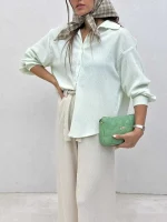 شومیز جلو دکمه کد 1018 - Image 7