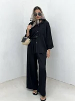 شومیز دوجیب پیلی دار - Image 5