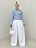 شومیز راه راه ریکو سری1 - Image 10