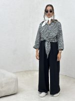 شومیز طرح دار جلو گره سری 2 - Image 9